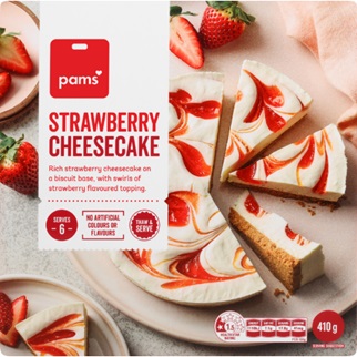 Pams Strawberry Cheesecake